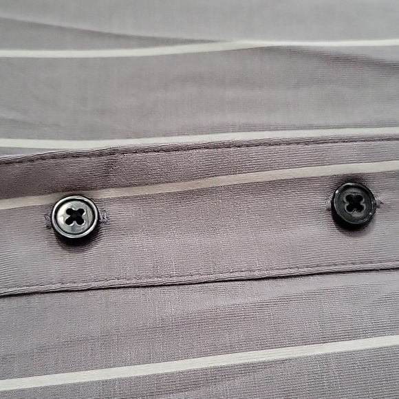 Soma Gray and White Size Small Cool Nights Notch Collar Long Sleeve PJ Top NEW! - Picture 2 of 7